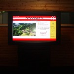 The outdoor totem, instalation in Brandnertal – iMotion® HD LCD display