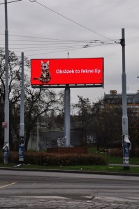 Digitální billboard Vodafone