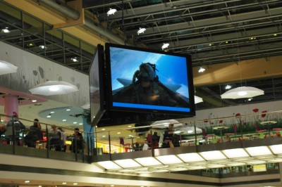 Největší plazmová obrazovka na světě v Paláci Flóra